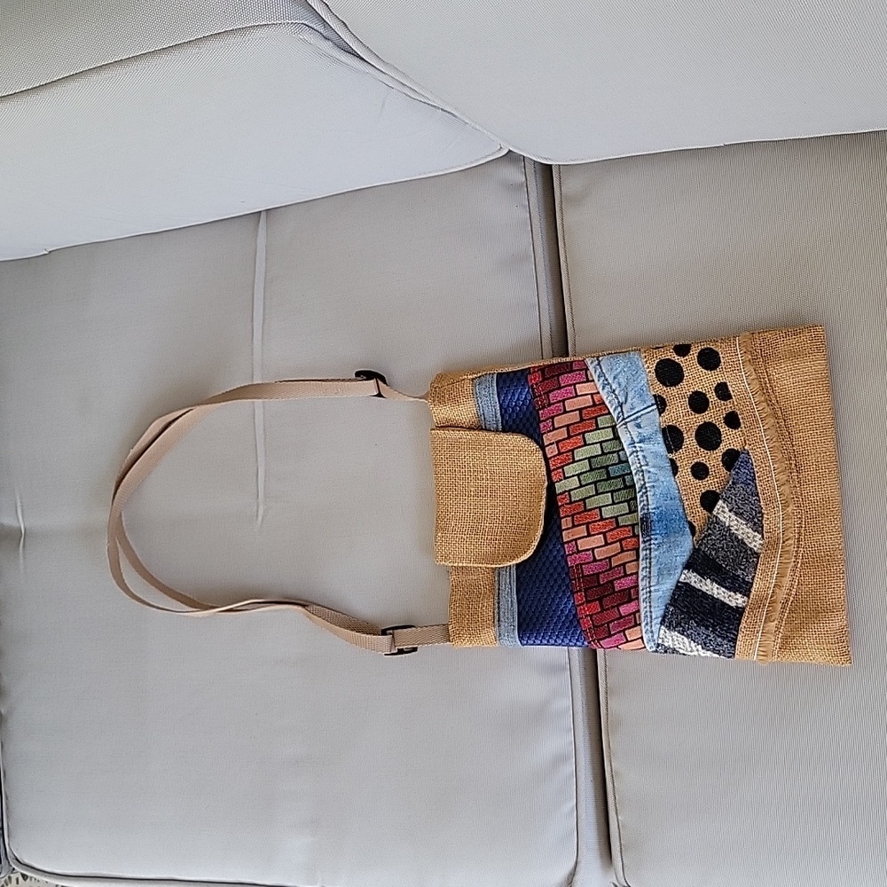 BAG casual lightweight SMALL size CREATIVE & COLORFUL various TEXTILE PATTERNS